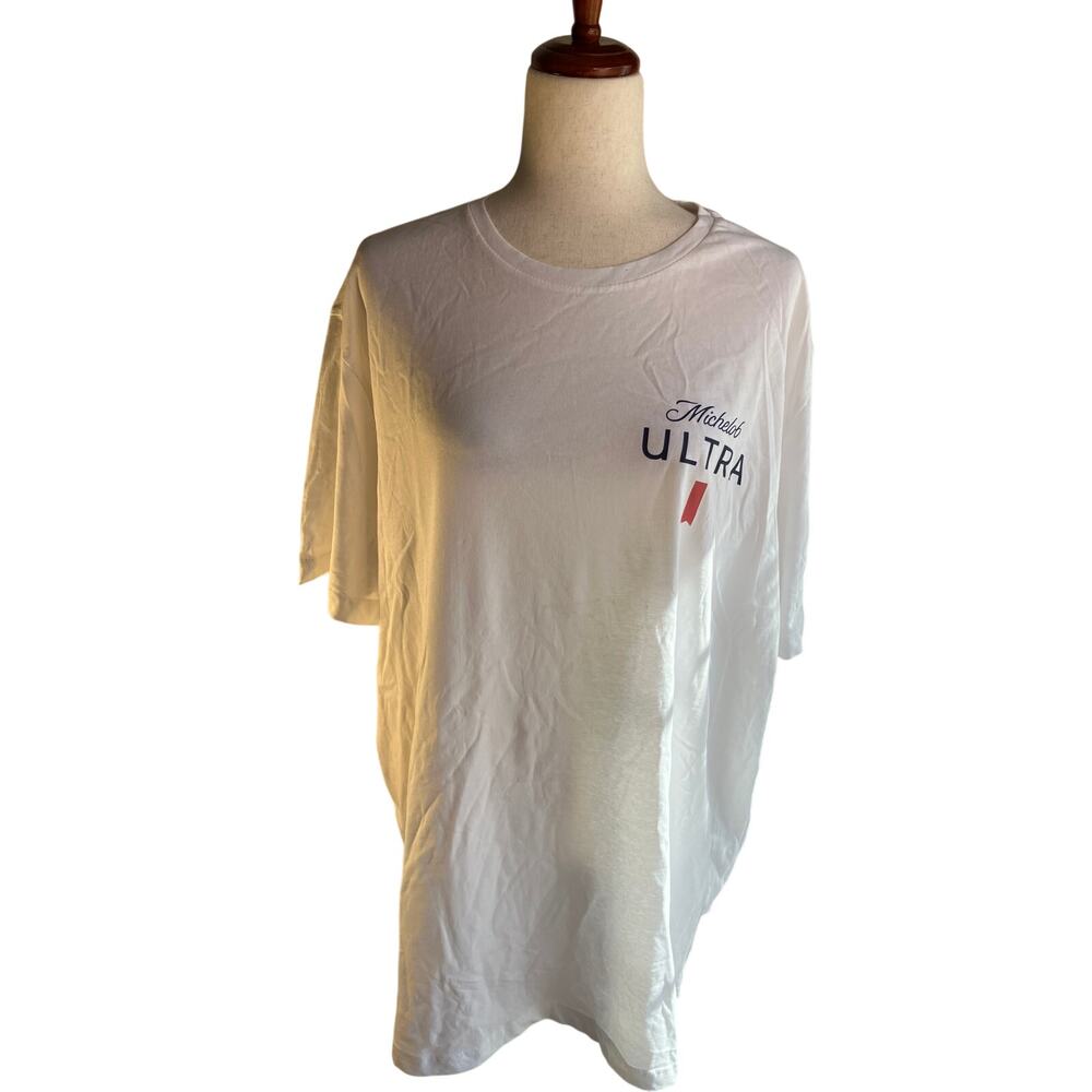 Michelob Ultra White Dog Sunglasses Graphic T-Shirt  XXL